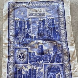 Blue and White Decorative Tapestry